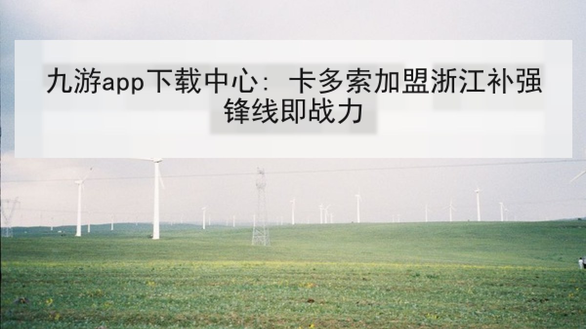 九游app下载中心: 卡多索加盟浙江补强锋线即战力